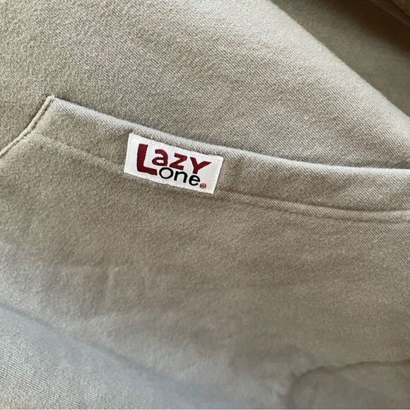 LAZY ONE HOODED SLEEP SHIRT IN GRAY - Picture 5 of 6